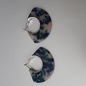 GEOMETRIC Camouflage ACRYLIC EARRINGS Fun And Whimsy